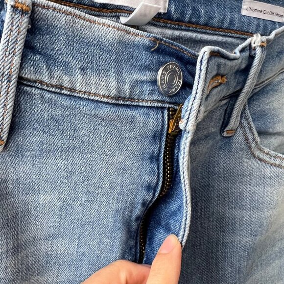 FRAME L’Homme Cutoff Denim Shorts, Size 36 N61 - Picture 7 of 10